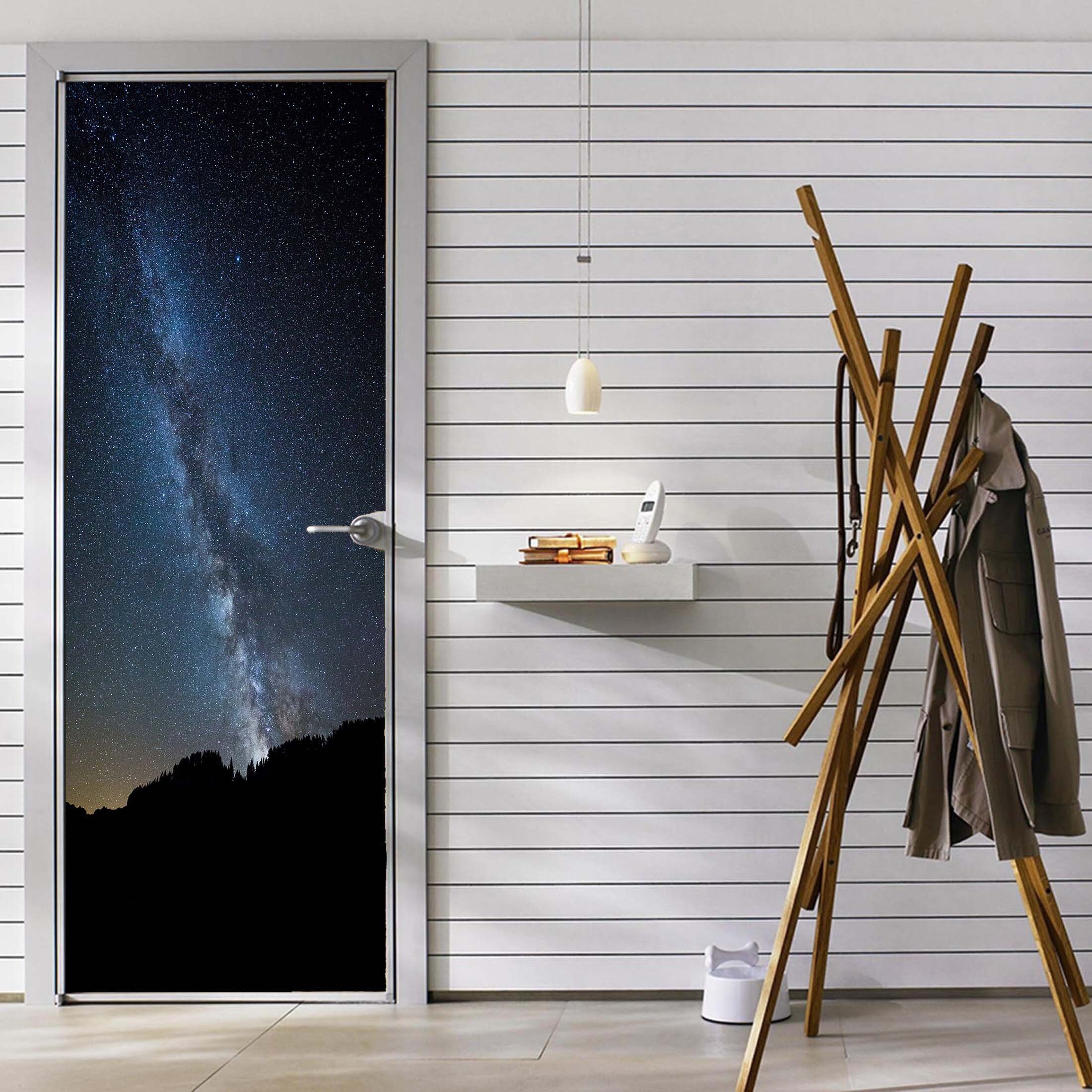 Self Adhesive Vinyl Door Covering Stars Decal Door Cover Etsy