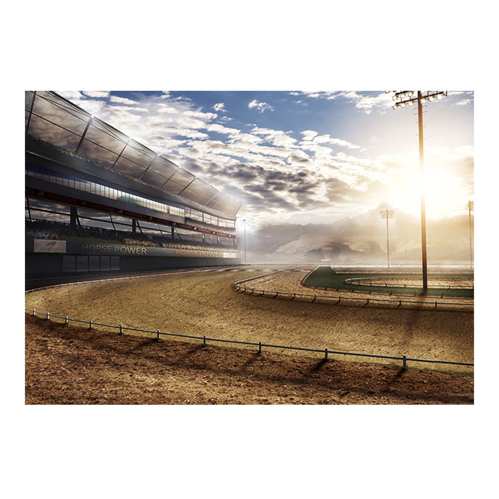 Horse Race Track Background
