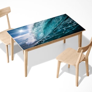 Mesa plegable de pared plegable, cristal templado, resistente a altas  temperaturas, mesa infantil, escritorio, mesa de almacenamiento de cocina,  con