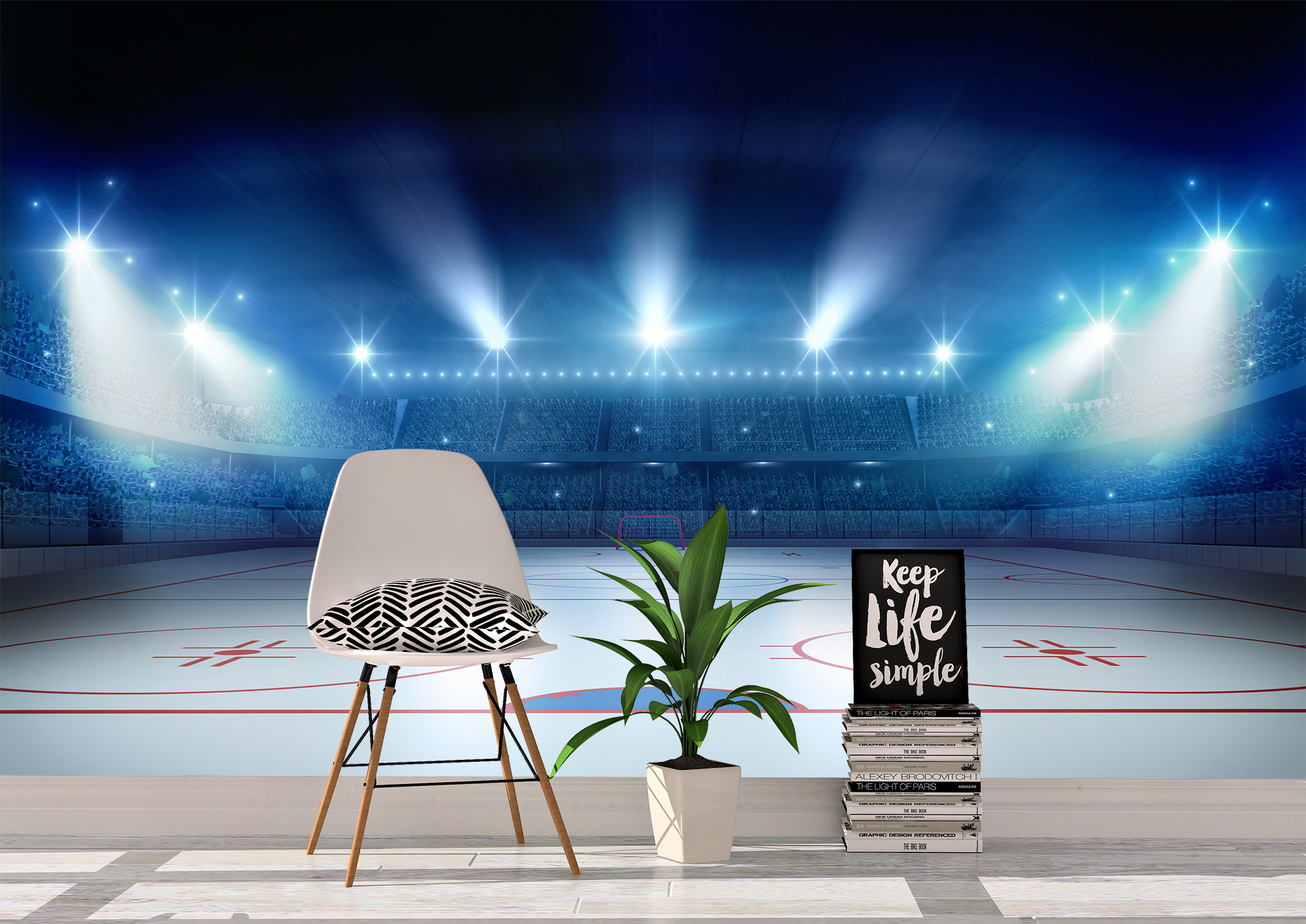 Ice Hockey Stadium Sport Wall Mural Photo Wallpaper UV Print | Etsy