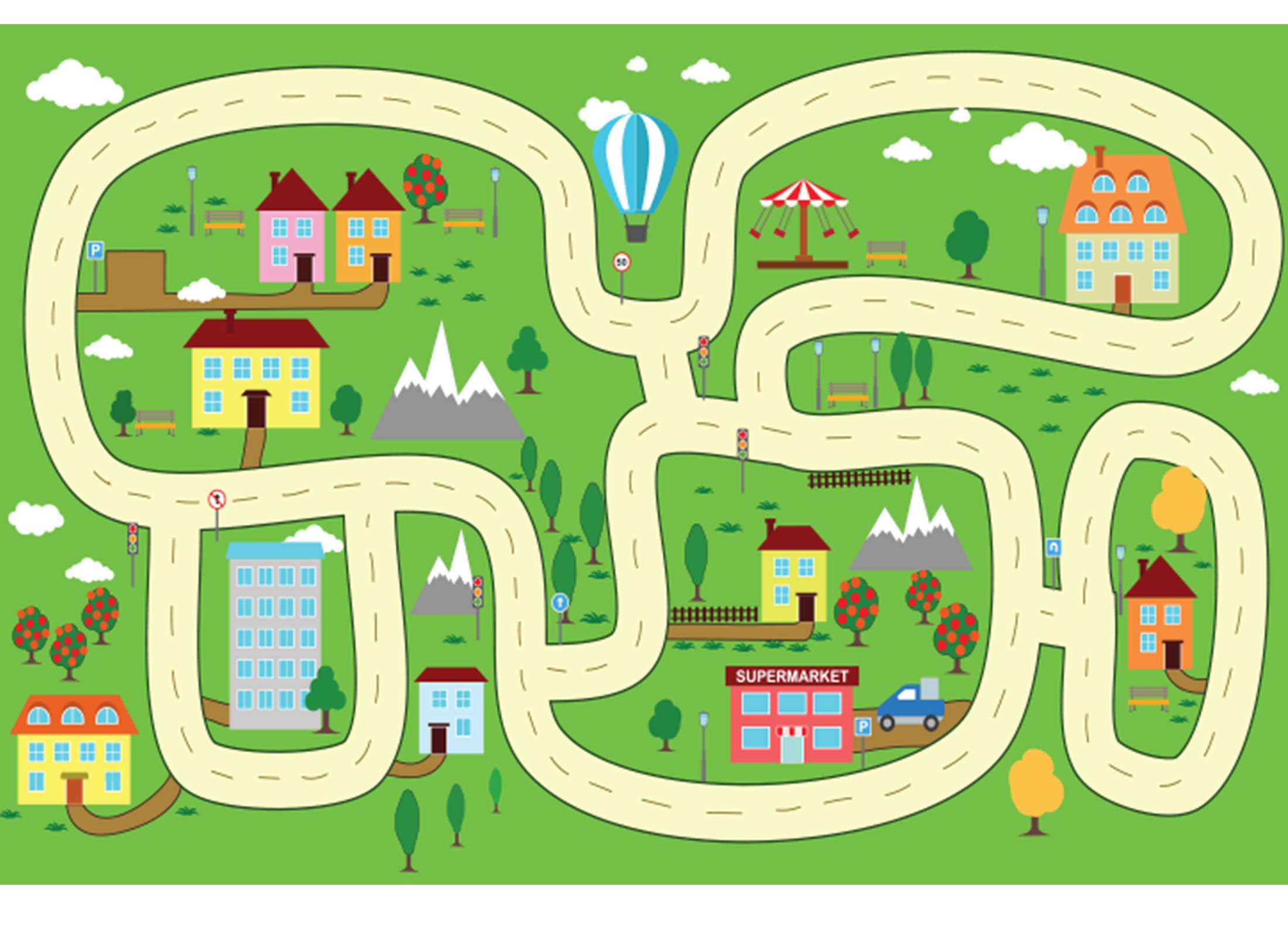 New Road Map For Kids Laminated Vinyl Cover Self adhesive For Etsy New Road Map For Kids Laminated Vinyl Cover Self adhesive For Etsy