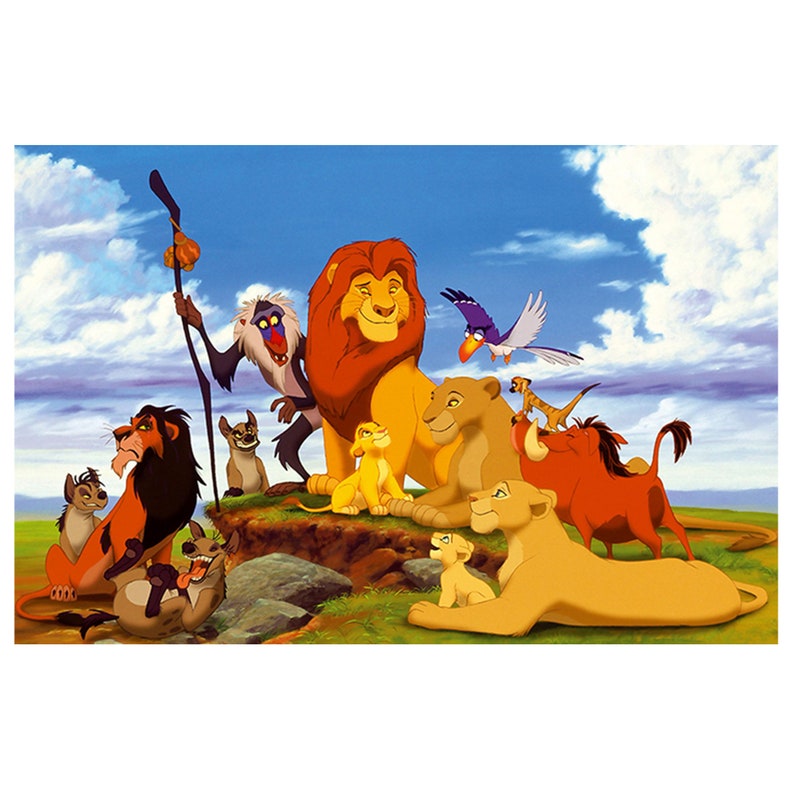 Wall Sticker the Lion King Poster Self Adhesive Art Decal Etsy