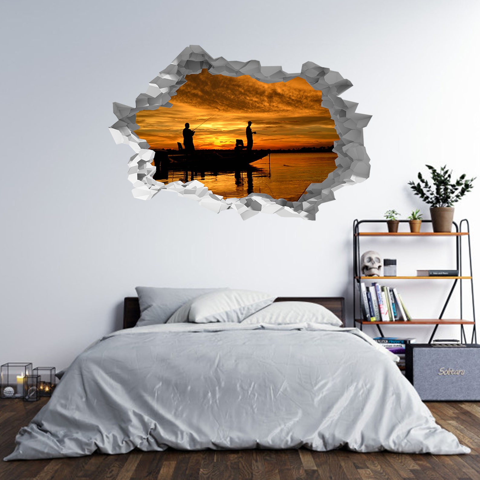 Autocollant mur autocollants muraux 3D Trou dans leffet mur Etsy