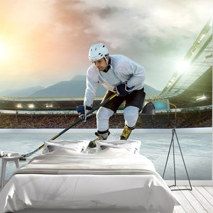Removable Wallpaper 9ft x 2ft - Team Canada Hockey Player Players