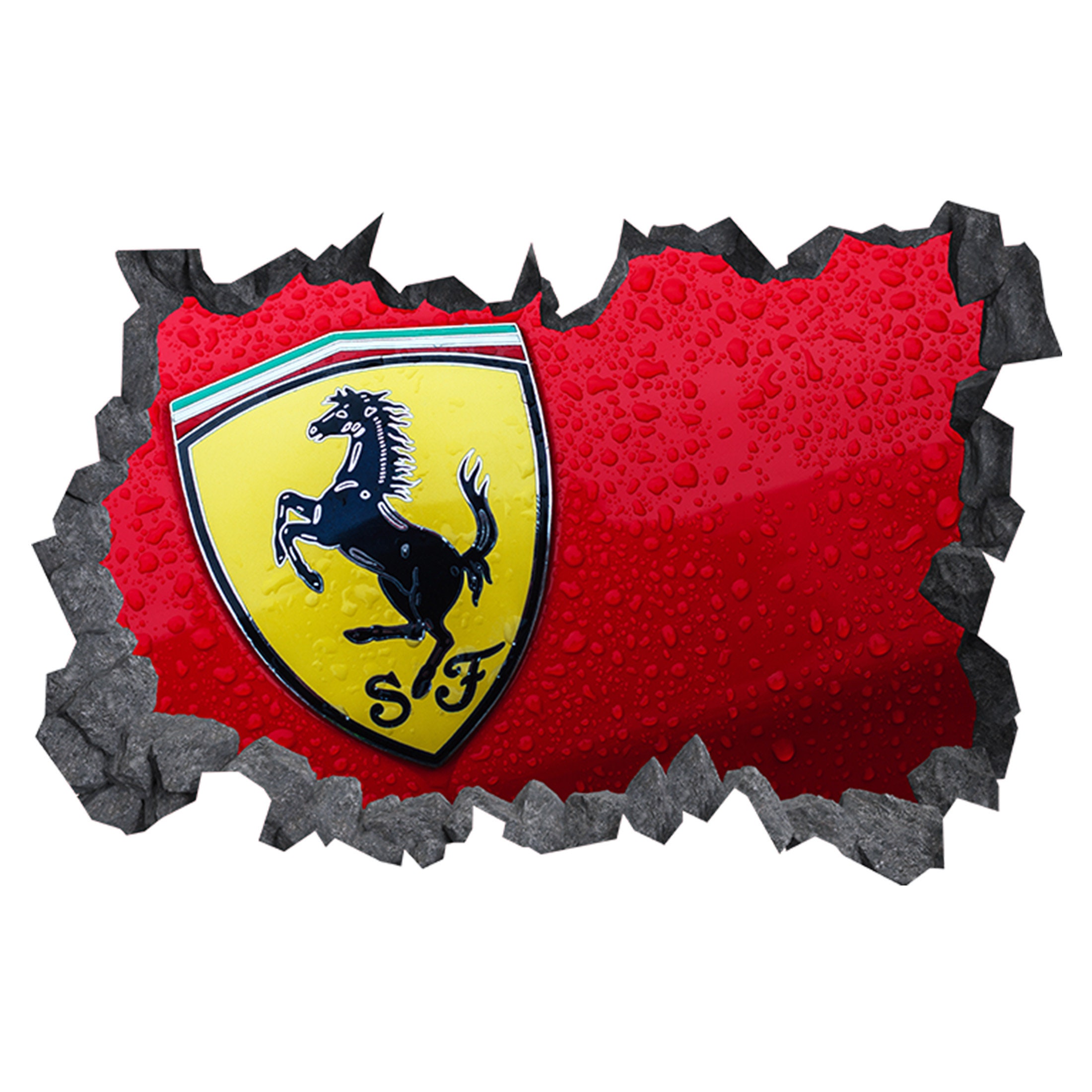 Sticker Ferrari pour Baril