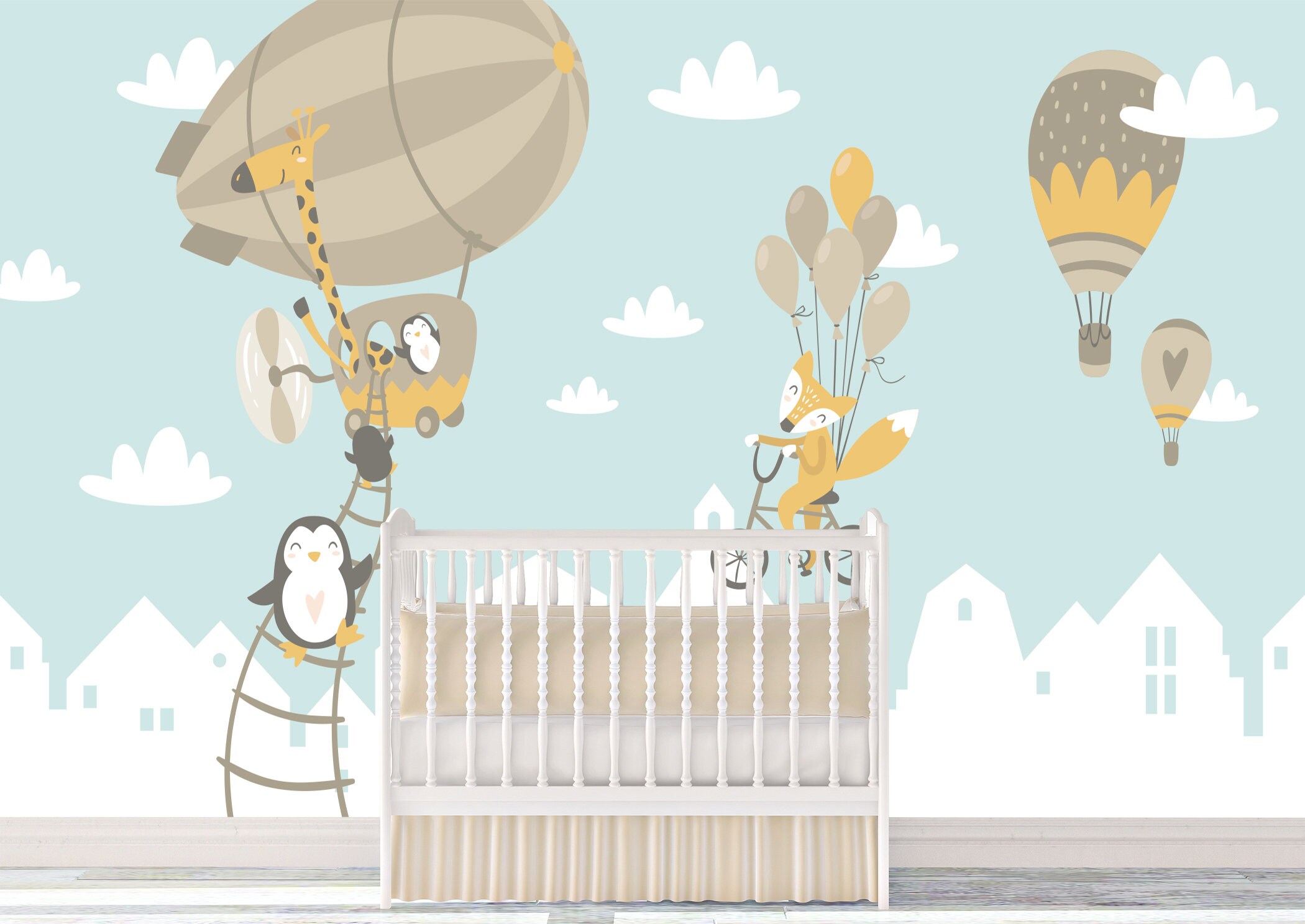 Glückliche Tiere Kinder Zimmer Wand Bild bildnerN UV Print | Etsy