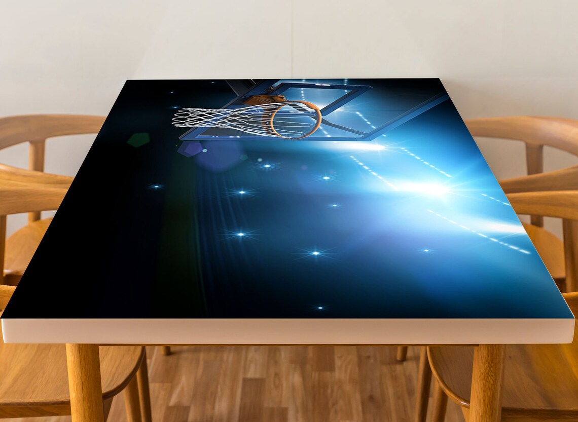 Basketball Basket Laminated Vinyl Cover Selfadhesive for Desk Etsy UK