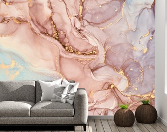 Pink Mural Wallpaper - Etsy UK