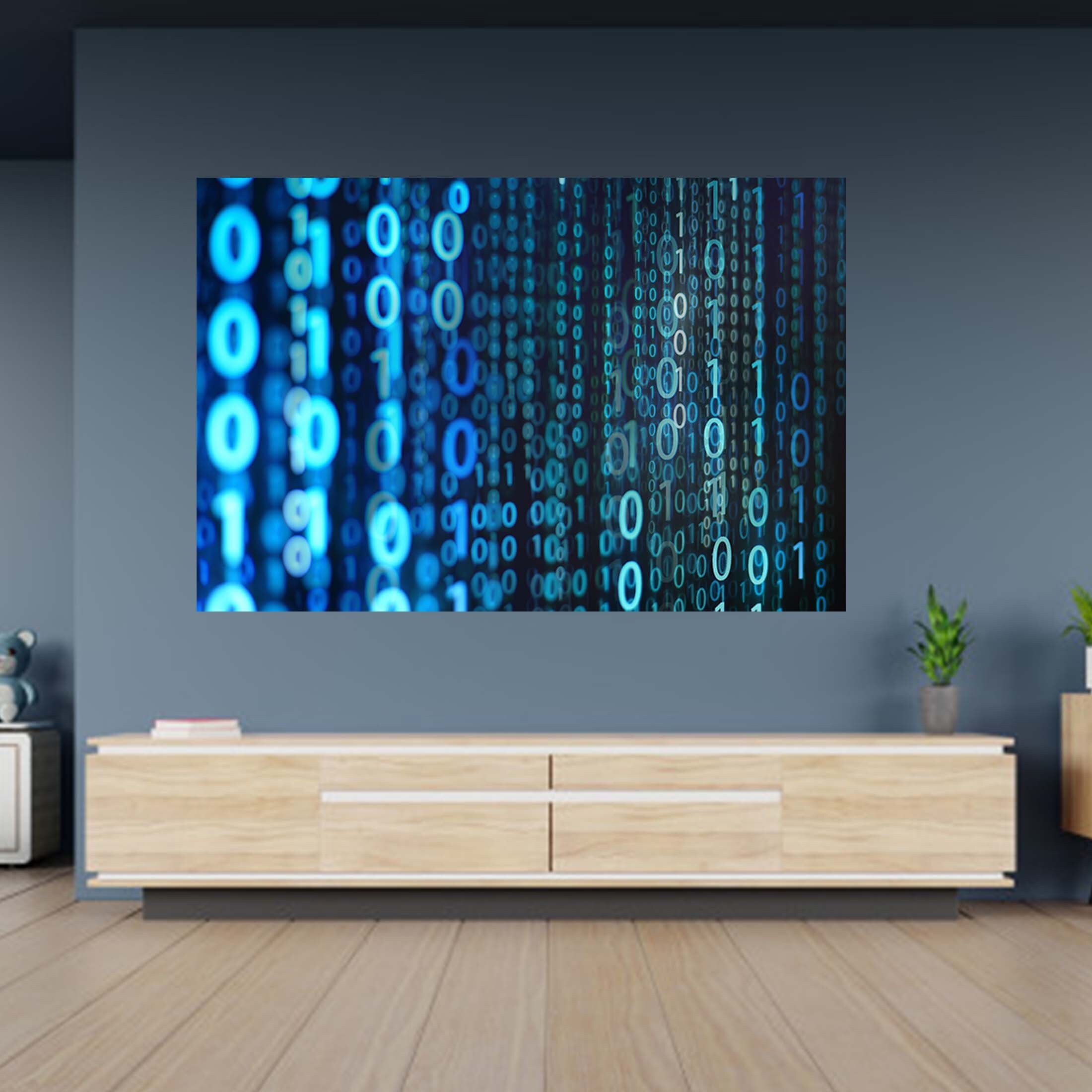 Wall Sticker Computer Numbers Hacker Poster Self-adhesive - Etsy UK