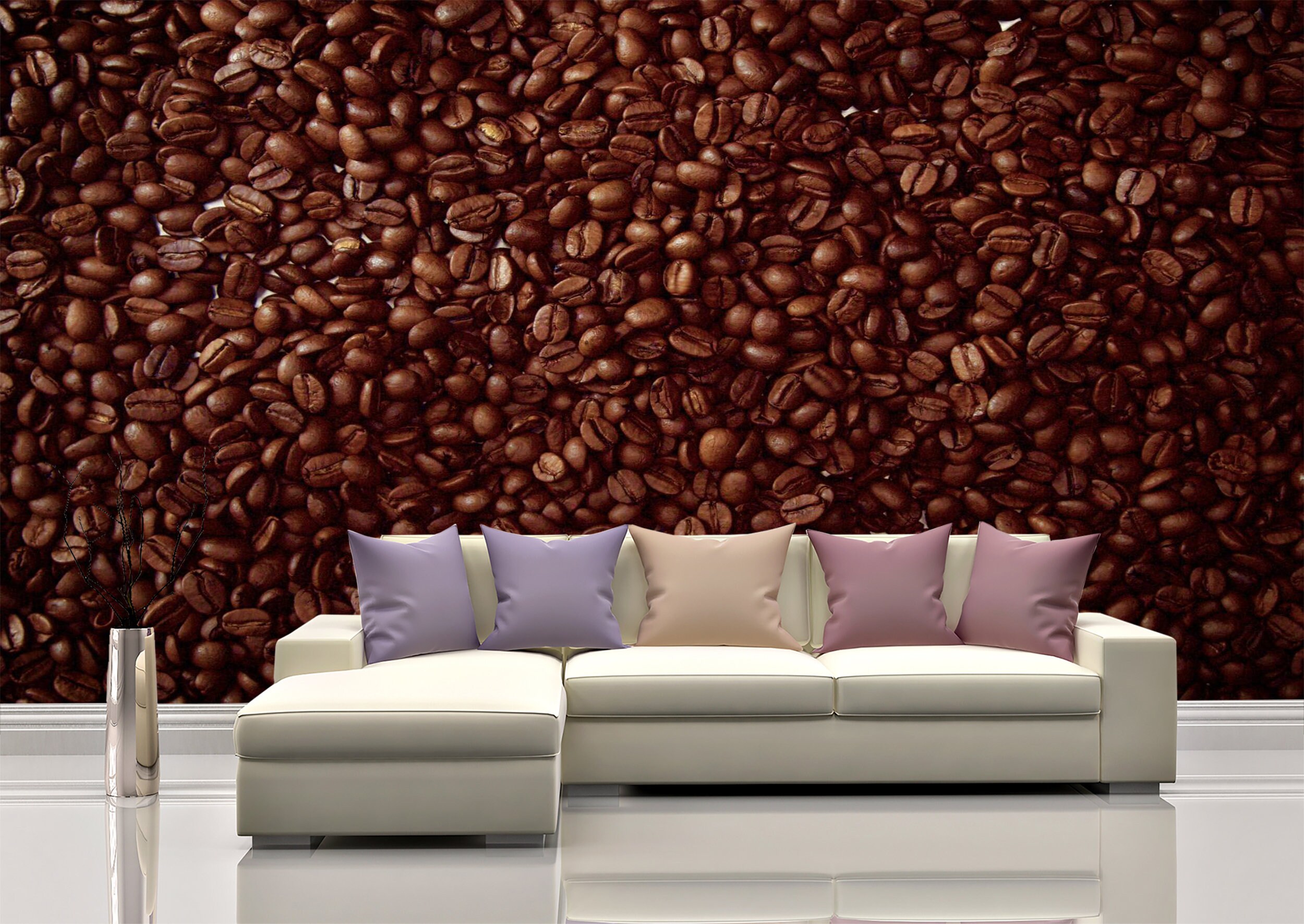 Coffee Mix Wall Mural Wallpaper Wall Art Peel & Stick Self | Etsy