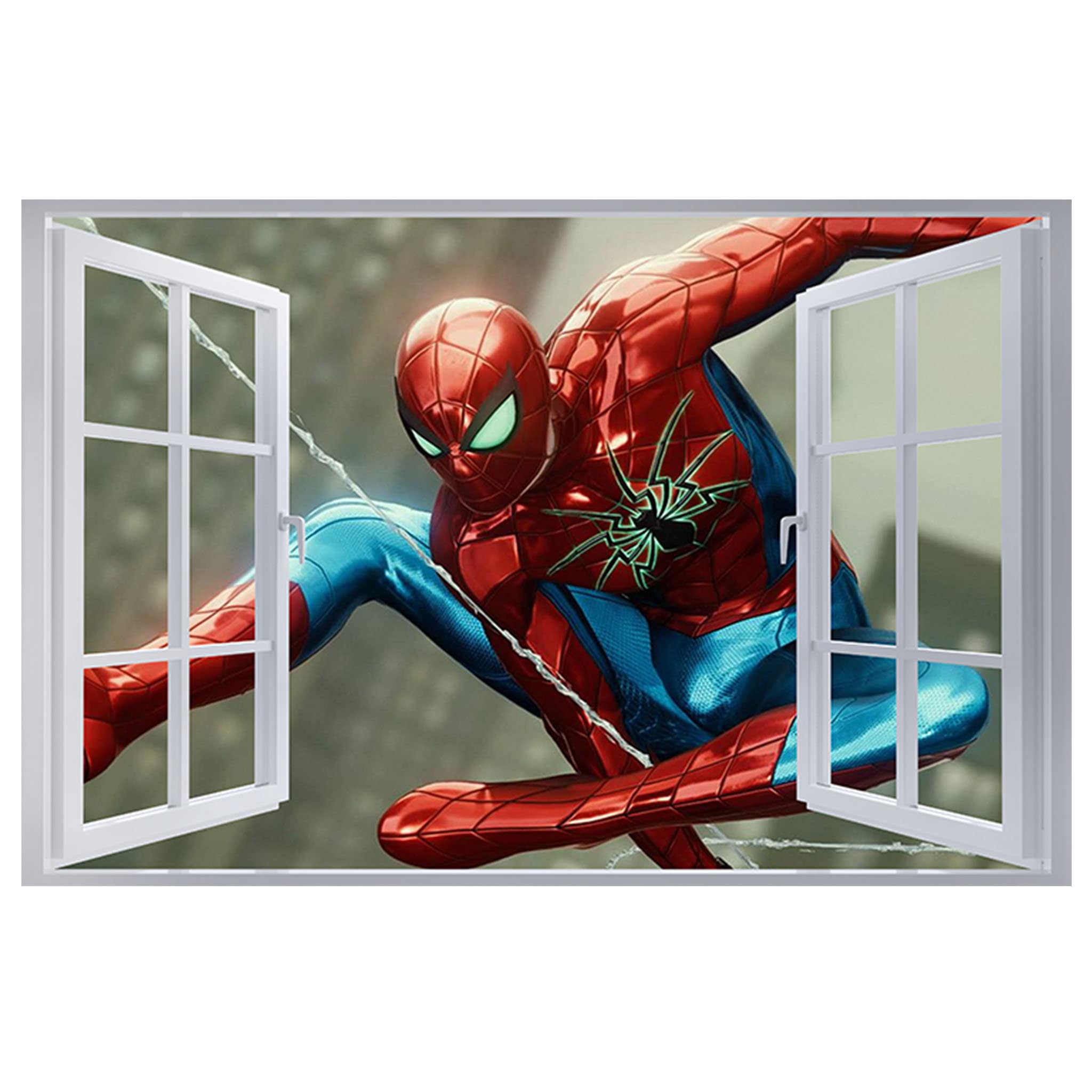 Adesivo Da Parete Finto Finestra Spider-Man - Foto 10