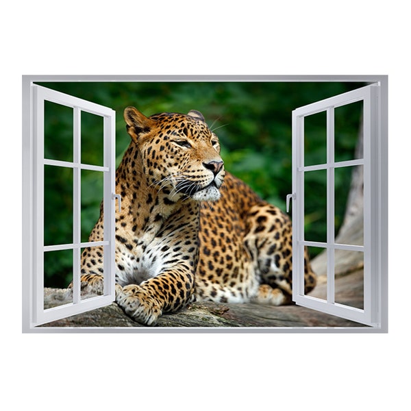 Leopard Print Wall Decal Etsy UK