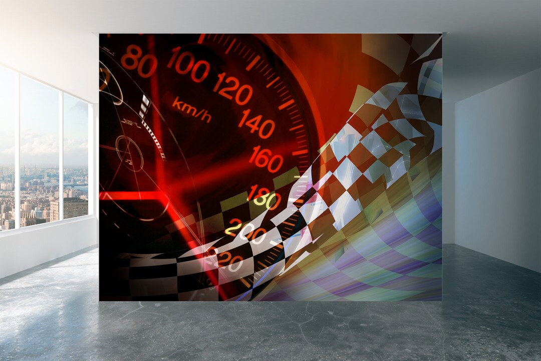 Car Dashboard Theme Wall Mural Wallpaper Wall Art Peel & Stick Self