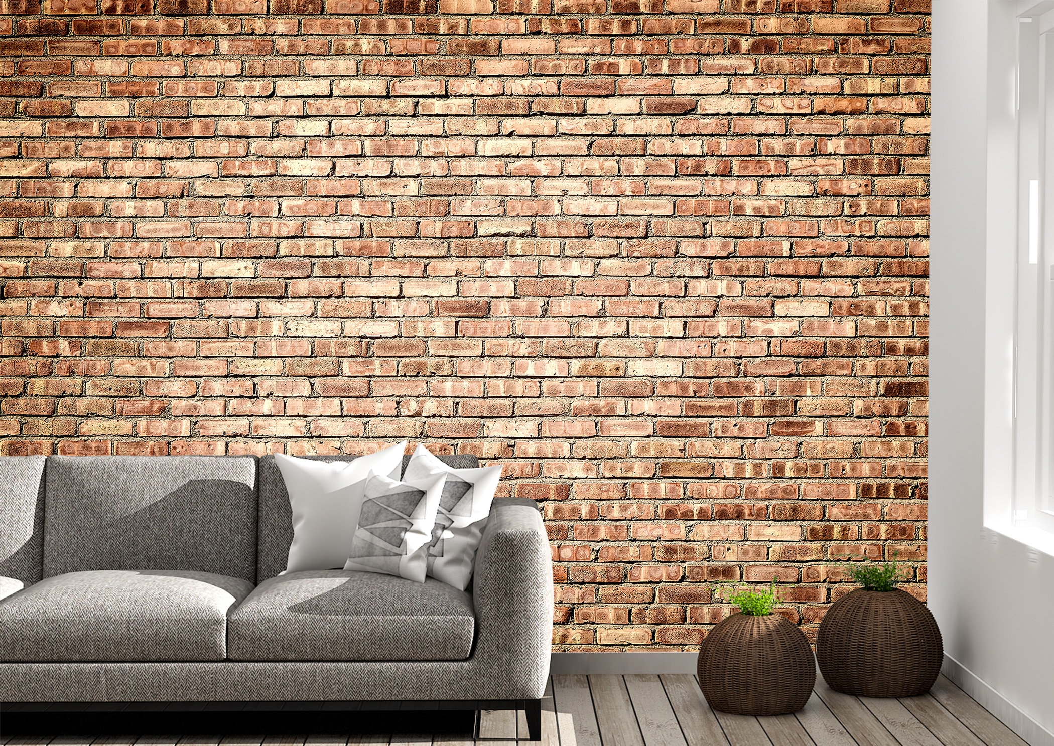Brick Wallpaper - Etsy Brick Wallpaper - Etsy