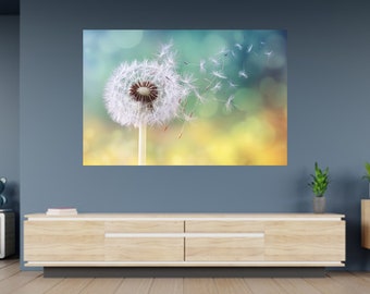Wall Sticker Dandelion in Nature Poster Self Adhesive Decal Art Mural