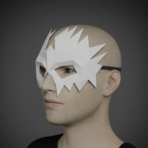 BIRD HERO MASK Papercraft, disfraz de animal diy, plantilla imprimible, artesanía de papel para adultos, disfraz sexy de halloween, máscara de baja poli, máscara de mascarada
