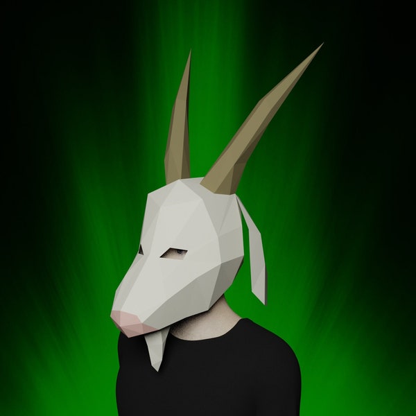 Goat Mask - Etsy