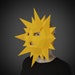 SUN MASK PAPERCRAFT Template, Printable Pdf Pattern for 3D Low Poly ...