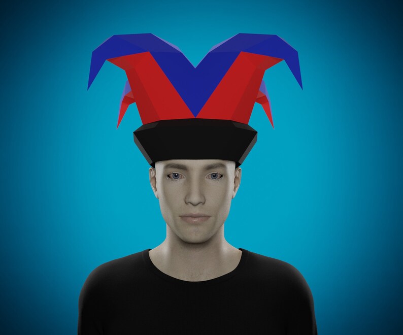 PAPERCRAFT JESTER Hat Diy COSTUME Easy Halloween Costumes Etsy
