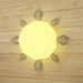 Pdf PAPERCRAFT 3D WALL DECOR Sun - Star, Printable Pdf Template Pattern ...