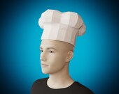PAPERCRAFT CHEFF hat, diy COSTUME, Easy halloween costumes for adults, costume for guys, for men, costume party, cosplay, cardboard craft