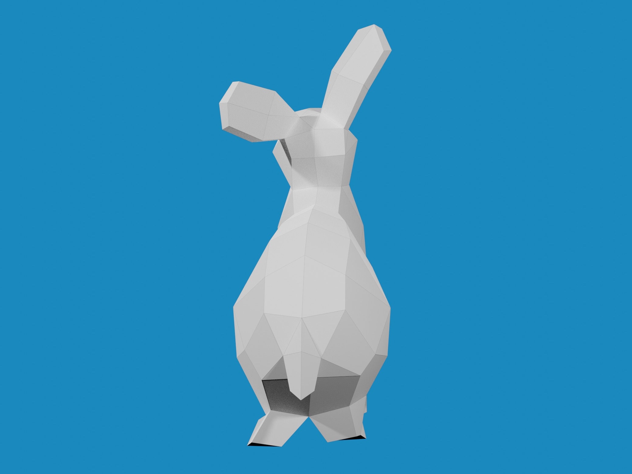 PAPERCRAFT RABBIT TEMPLATE, Diy 3d Paper Craft, Pdf Downloadabe Pattern ...