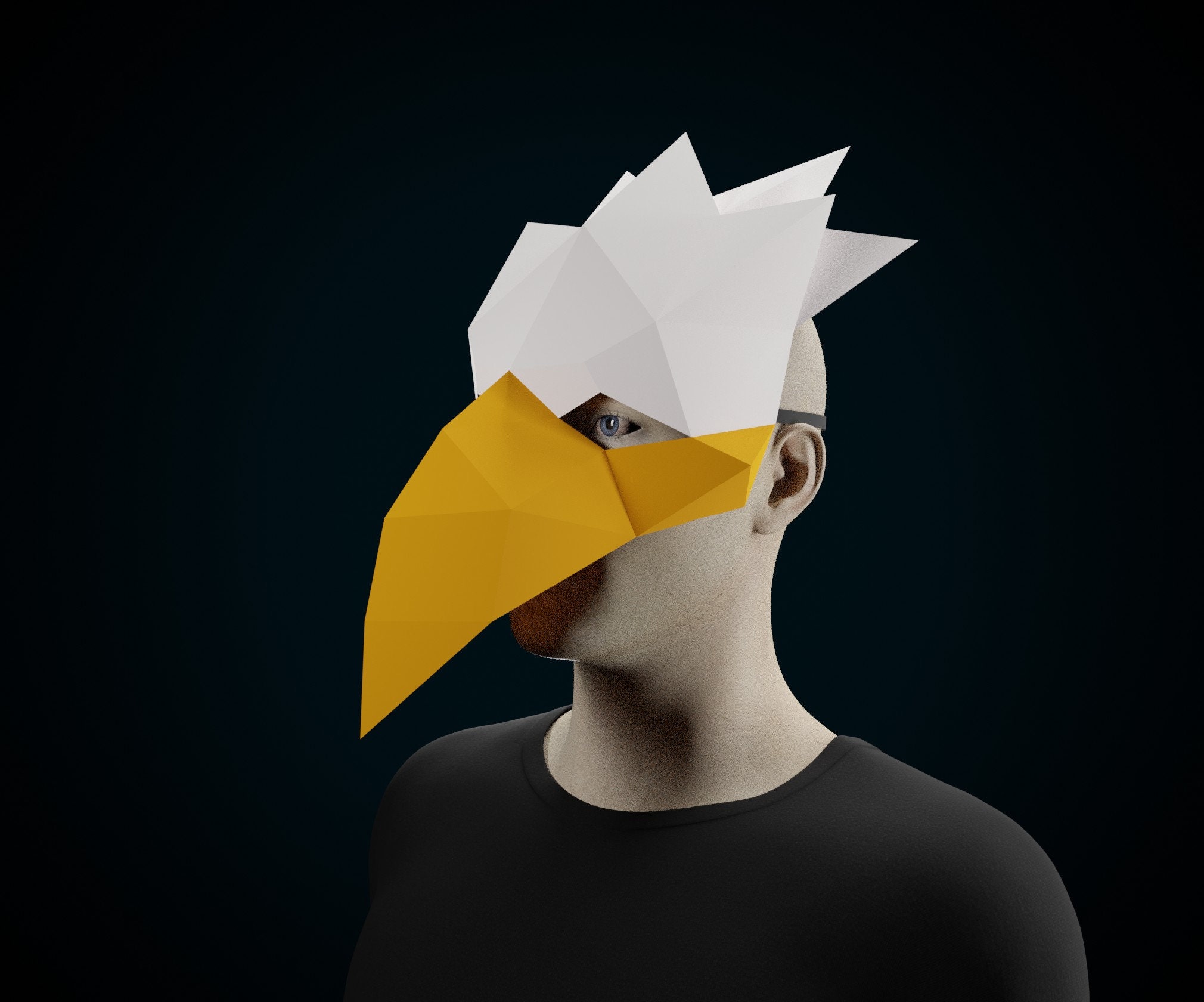 BIRD Half MASK PAPERCRAFT Diy Animal Costume Printable - Etsy