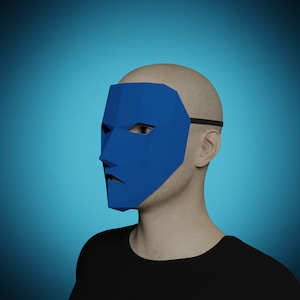 Low Poly FACE MASK PAPERCRAFT, 3D Polygonal Diy Masquerade Mask ...
