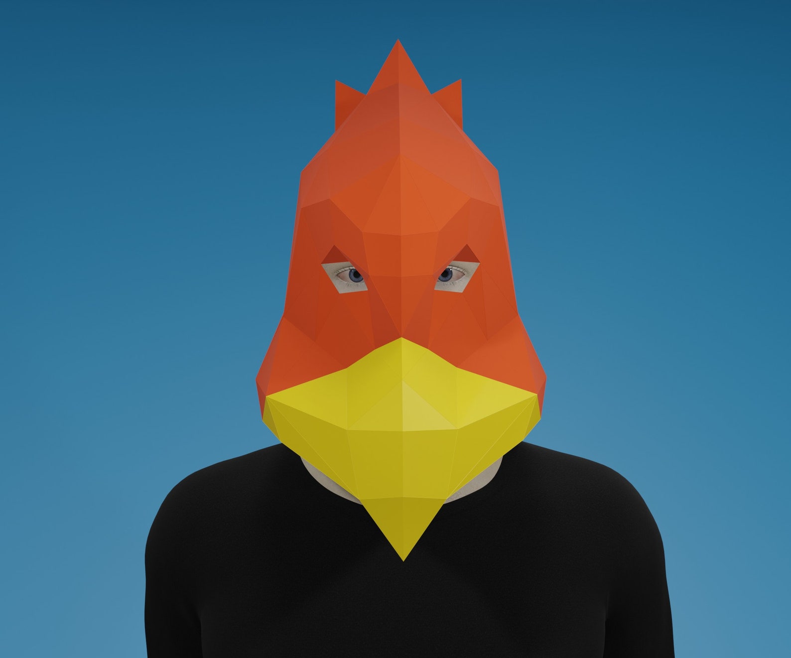 PAPERCRAFT BIRD MASK, Falcon, Animal Mask, Diy Adult Paper Crafts, 3d ...