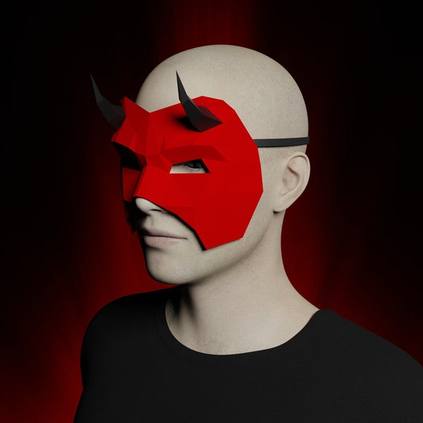 Devil Mask - Etsy