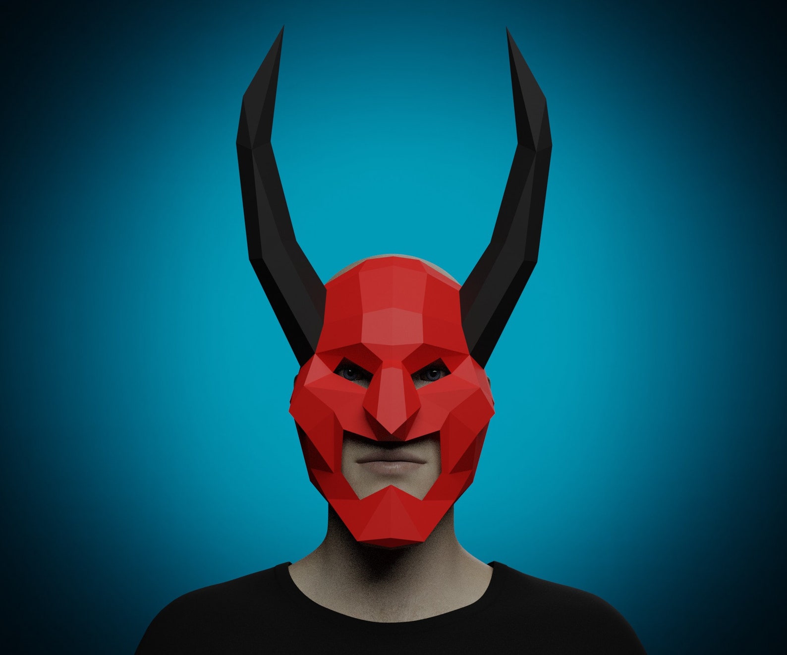 PAPERCRAFT MASK ONI Demon printable pattern Template 3d - Etsy México