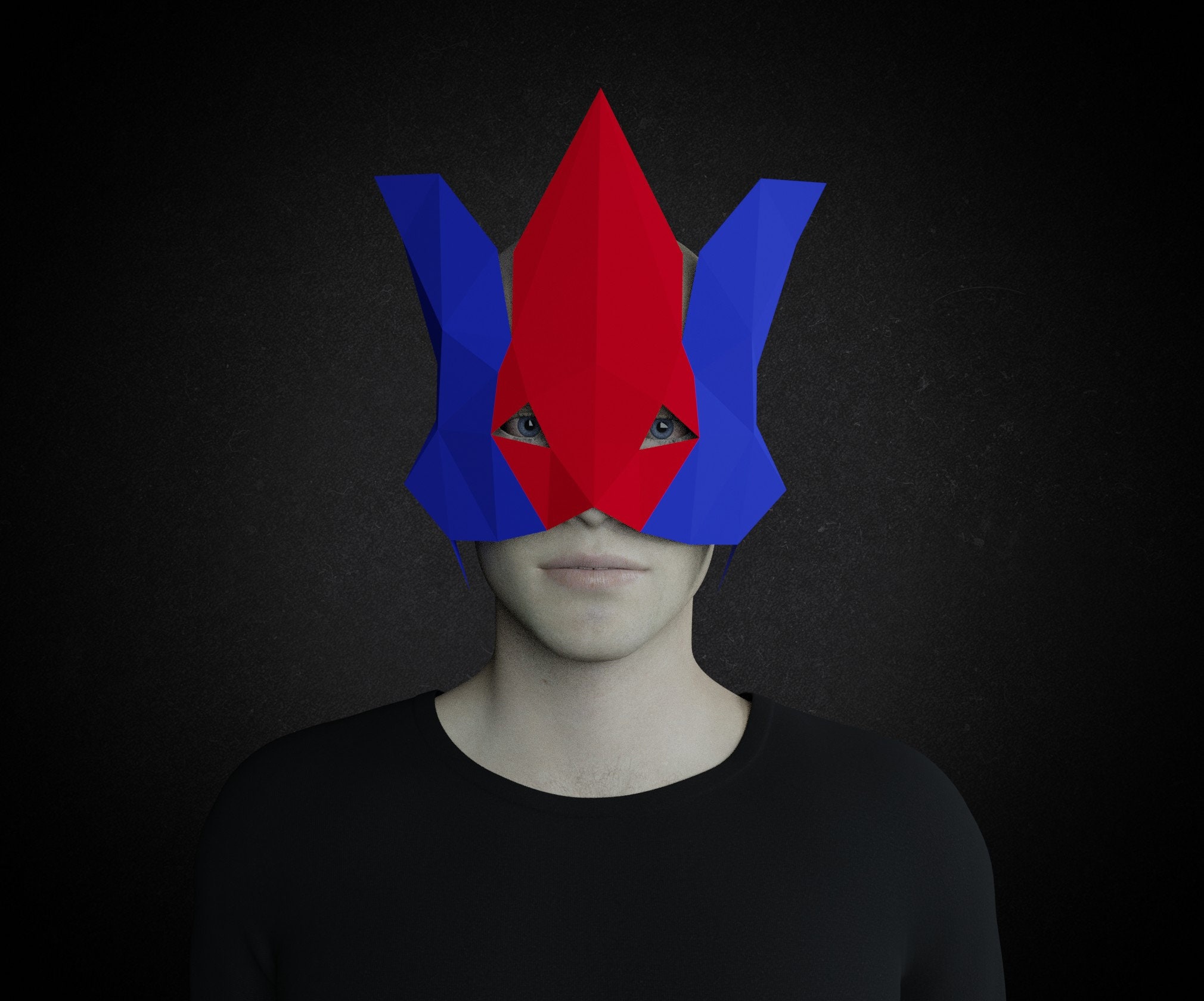 Venetian Half-mask PAPERCRAFT 3d, DIY Masquerade Mask for Men, Pdf ...