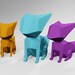 FOX PAPERCRAFT Template 3D Art ANIMAL Sculpture Pdf Paper - Etsy