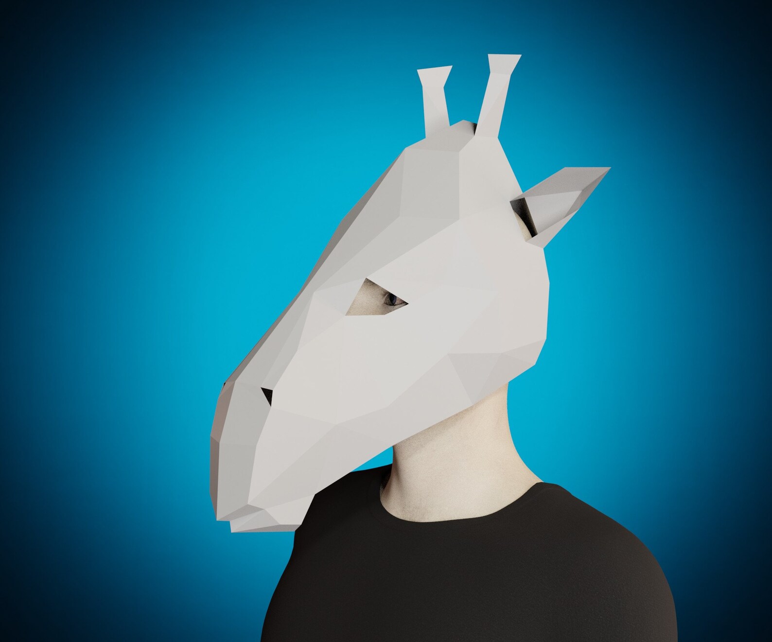 Giraffe MASK Papercraft Template Pdf DIY 3D ANIMAL Mask Adult - Etsy