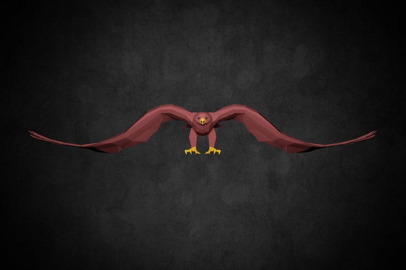 EAGLE PAPERCRAFT Template Diy 3D Paper Craft Pdf Downloadabe | Etsy