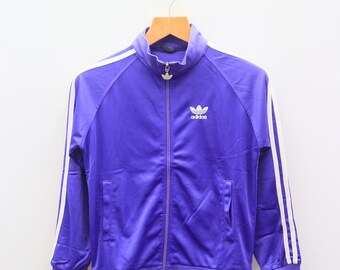 purple and black adidas jacket