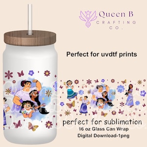 Disnye Encanto Tumbler, Encanto Wrap, sublimation PNG, Mirabel Stbcks Png For Sublimation, Libbey can glass, 16oz glass can Png,