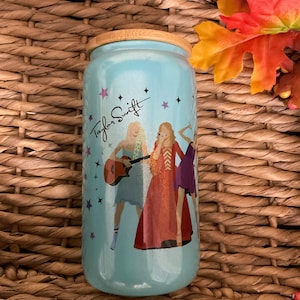 16 oz Taylor cup, swift cup, Eras cup, gift For Her, Taylor glass cup