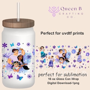 Disnye Encanto Tumbler, Encanto Wrap, sublimation PNG, Mirabel Stbcks Png For Sublimation, Libbey can glass, 16oz glass can Png,