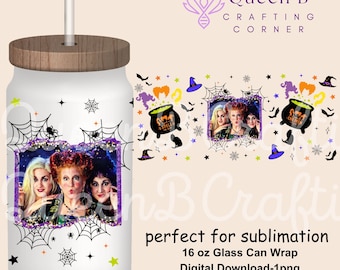 Sanderson Witchy spooky PNG, PNG voor sublimatie, Halloween Witchy PNG voor sublimatie, png voor sublimatie, Heksensublimatie bekeromslag