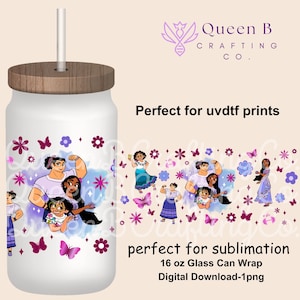 Disnye Encanto Tumbler, Encanto Wrap, sublimation PNG, Mirabel Stbcks Png For Sublimation, Libbey can glass, 16oz glass can Png,