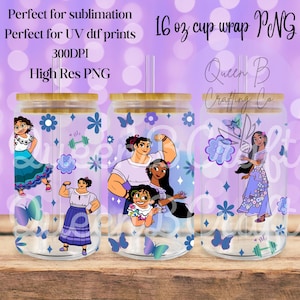 Disnye Encanto Tumbler, Encanto Wrap, sublimation PNG, Mirabel Stbcks Png For Sublimation, Libbey can glass, 16oz glass can Png,