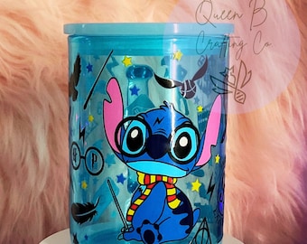 15oz blue mug, disnye cup, blue alien mug, blue jelly cup, stitch cup, potter stitch cup, blue alien potter mug, gift for her, gift for him