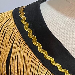 Vintage-Inspired 1940s Western Fringed Dress | Retro Country Outfit | Handmade Custom Fit | Western Festival Wear | Style THW-CSP image 3