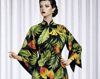 1940s Style Pake Muu | Vintage Inspired Handmade Cotton Traditional Dress