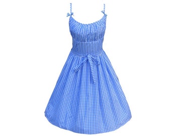 62+ Marilyn Monroe Country Blue Dress Sewing Pattern Closet Case