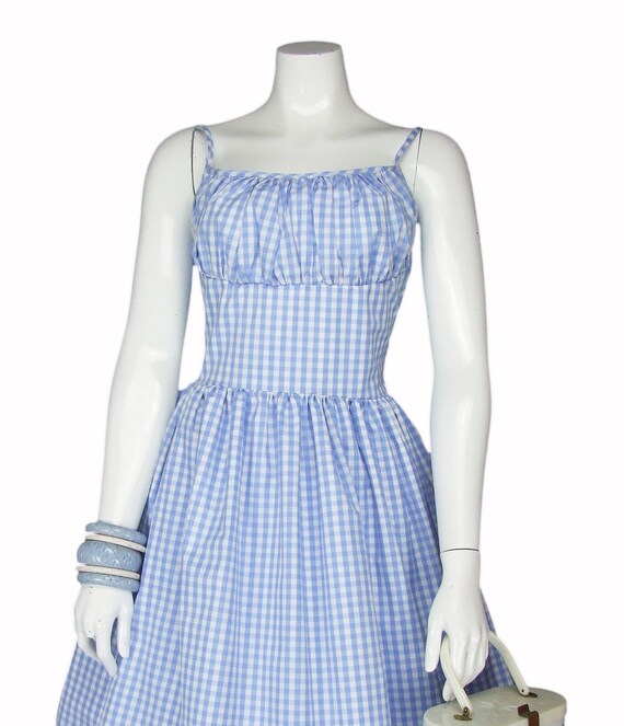 baby blue gingham dress