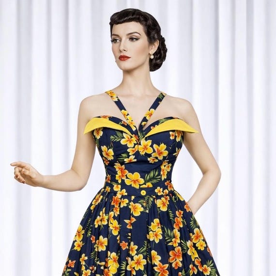 hawaiian cocktail dress NinthIsle Made in Hawaii Elegant Super Soft Women's Vacation Dress