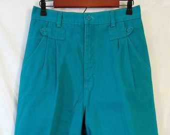 Wrangler Women's SilverLake(?) Silver Lake(?) Western Green Denim High Rise Bareback Jeans, Size 29" x 32", Made in USA unworn?