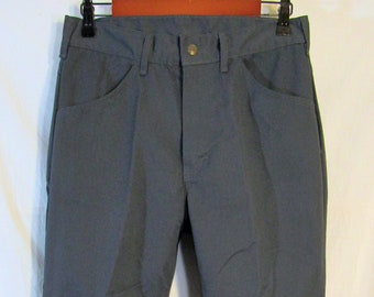 90s Vintage Todd Uniform Men's Workwear Pants, Measured Size 30" x 34", Dark Gray, Made in USA